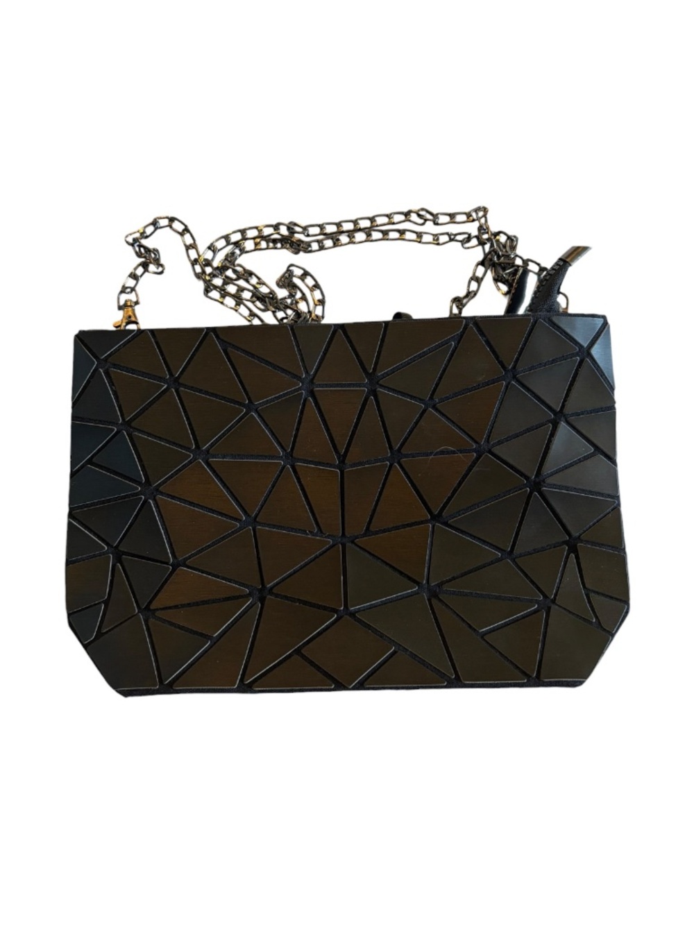 Patrizia Luca Black Geometric Crossbody Bag Convertible Clutch - Picture 2 of 9